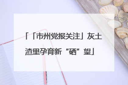 「市州党报关注」灰土渣里孕育新“硒”望