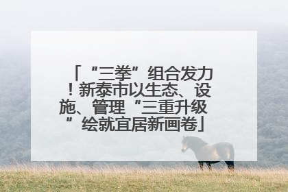 “三拳”组合发力！新泰市以生态、设施、管理“三重升级”绘就宜居新画卷