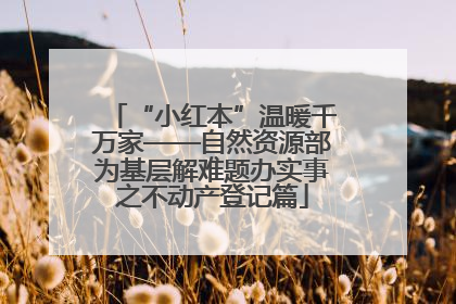 “小红本”温暖千万家——自然资源部为基层解难题办实事之不动产登记篇