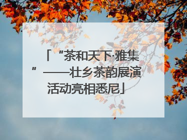 “茶和天下·雅集”——壮乡茶韵展演活动亮相悉尼