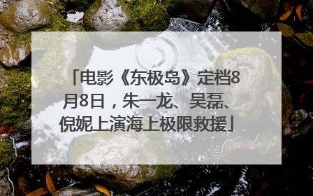 电影《东极岛》定档8月8日，朱一龙、吴磊、倪妮上演海上极限救援