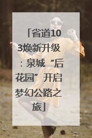 省道103焕新升级：泉城“后花园”开启梦幻公路之旅