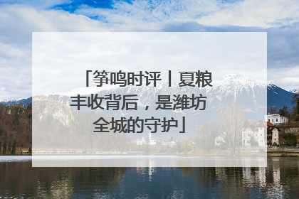 筝鸣时评丨夏粮丰收背后，是潍坊全城的守护