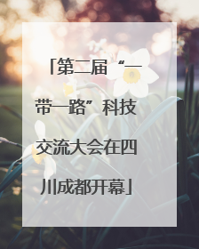 第二届“一带一路”科技交流大会在四川成都开幕
