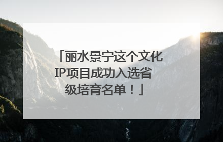 丽水景宁这个文化IP项目成功入选省级培育名单！