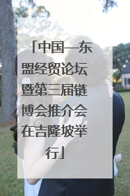 中国—东盟经贸论坛暨第三届链博会推介会在吉隆坡举行