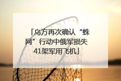 乌方再次确认“蛛网”行动中俄军损失41架军用飞机