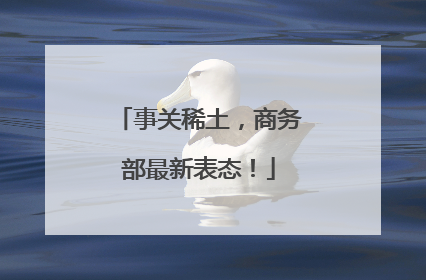 事关稀土，商务部最新表态！