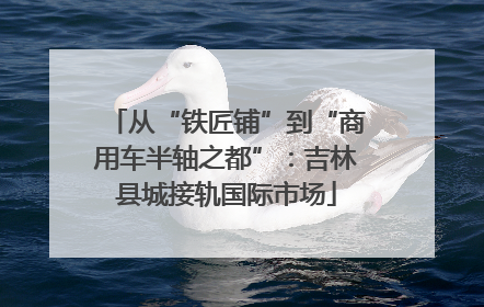 从“铁匠铺”到“商用车半轴之都”：吉林县城接轨国际市场