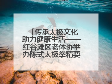 传承太极文化 助力健康生活——红谷滩区老体协举办陈式太极拳精要十八式培训班