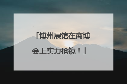 博州展馆在商博会上实力抢镜！