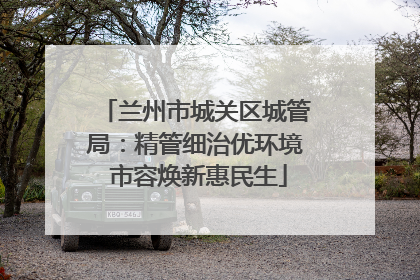 兰州市城关区城管局：精管细治优环境 市容焕新惠民生