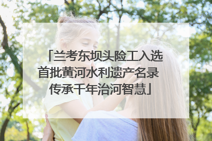 兰考东坝头险工入选首批黄河水利遗产名录 传承千年治河智慧