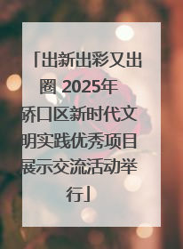 出新出彩又出圈 2025年硚口区新时代文明实践优秀项目展示交流活动举行