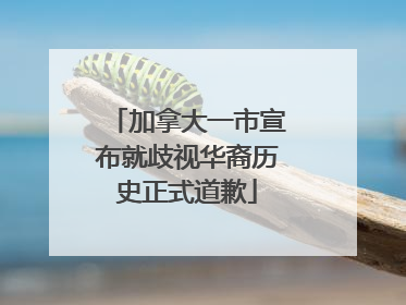 加拿大一市宣布就歧视华裔历史正式道歉
