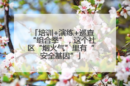培训+演练+巡查“组合拳”，这个社区“烟火气”里有“安全基因”