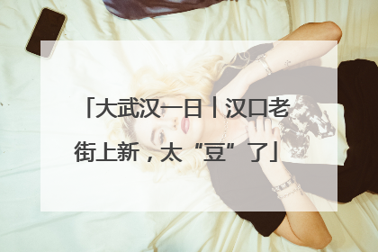 大武汉一日︱汉口老街上新，太“豆”了
