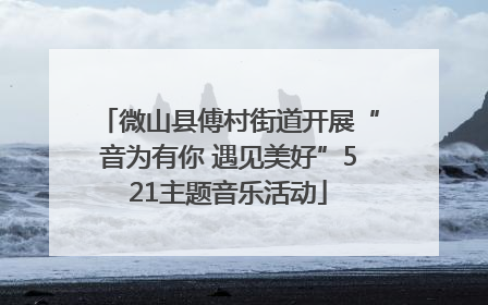 微山县傅村街道开展“音为有你 遇见美好”521主题音乐活动