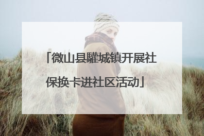 微山县驩城镇开展社保换卡进社区活动