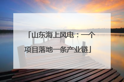 山东海上风电：一个项目落地一条产业链