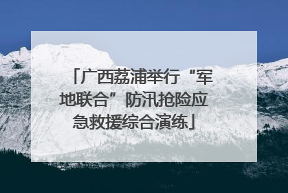 广西荔浦举行“军地联合”防汛抢险应急救援综合演练