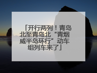 开行两列！青岛北至青岛北“青烟威半岛环行”动车组列车来了