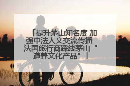 提升茅山知名度 加强中法人文交流传播 法国旅行商踩线茅山“道养文化产品”