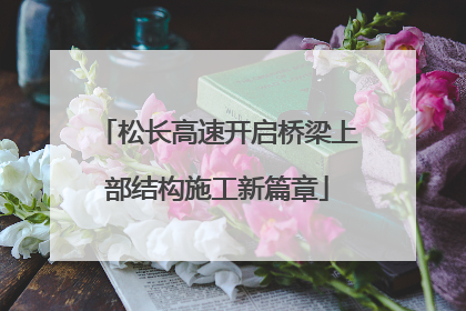 松长高速开启桥梁上部结构施工新篇章