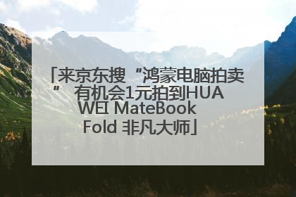 来京东搜“鸿蒙电脑拍卖” 有机会1元拍到HUAWEI MateBook Fold 非凡大师
