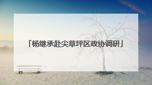 杨继承赴尖草坪区政协调研