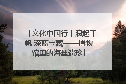 文化中国行丨浪起千帆 深蓝宝藏——博物馆里的海丝遗珍