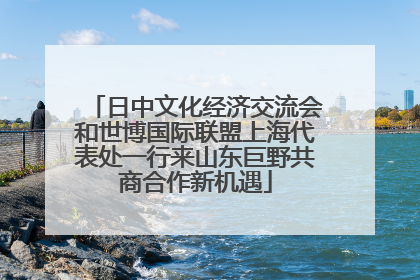 日中文化经济交流会和世博国际联盟上海代表处一行来山东巨野共商合作新机遇
