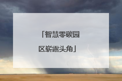 智慧零碳园区崭露头角