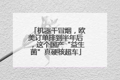 机器干冒烟，欧美订单排到半年后，这个国产“益生菌”真硬核超车
