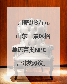 月薪超3万元，山东一景区招募语言类NPC，引发热议