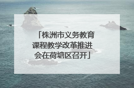 株洲市义务教育课程教学改革推进会在荷塘区召开
