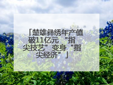 楚雄彝绣年产值破11亿元 “指尖技艺”变身“指尖经济”
