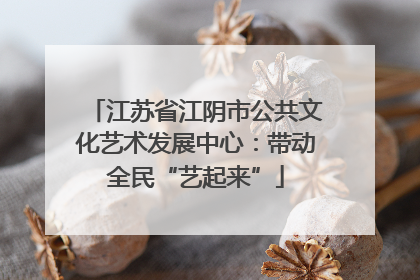 江苏省江阴市公共文化艺术发展中心：带动全民“艺起来”