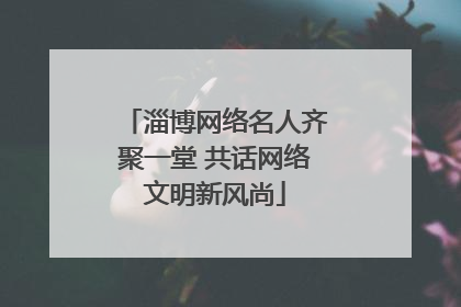 淄博网络名人齐聚一堂 共话网络文明新风尚
