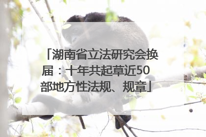 湖南省立法研究会换届：十年共起草近50部地方性法规、规章