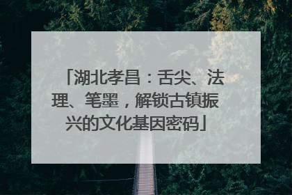 湖北孝昌：舌尖、法理、笔墨，解锁古镇振兴的文化基因密码