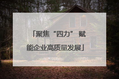 聚焦“四力” 赋能企业高质量发展