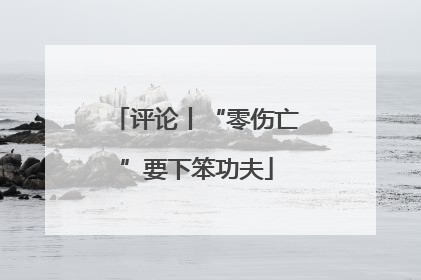 评论丨“零伤亡”要下笨功夫