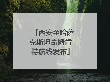 西安至哈萨克斯坦奇姆肯特航线发布