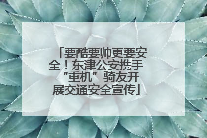 要酷要帅更要安全！东津公安携手 “重机”骑友开展交通安全宣传