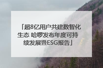超8亿用户共建数智化生态 哈啰发布年度可持续发展暨ESG报告