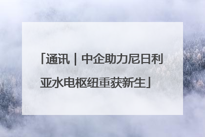 通讯|中企助力尼日利亚水电枢纽重获新生