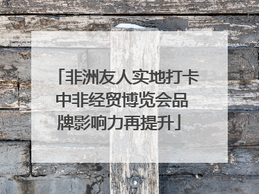 非洲友人实地打卡 中非经贸博览会品牌影响力再提升