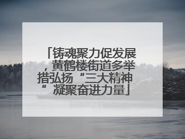 铸魂聚力促发展，黄鹤楼街道多举措弘扬“三大精神”凝聚奋进力量
