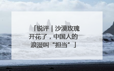 锐评｜沙漠玫瑰开花了，中国人的浪漫叫“担当”